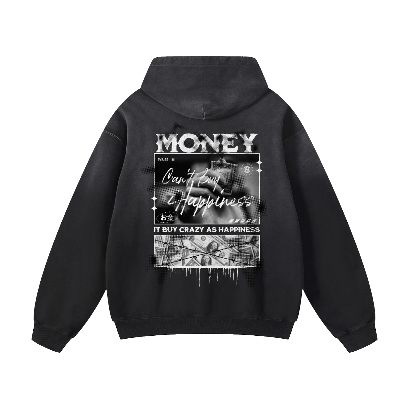 Crazy Happiness Hoodie – Oversized Hoodies