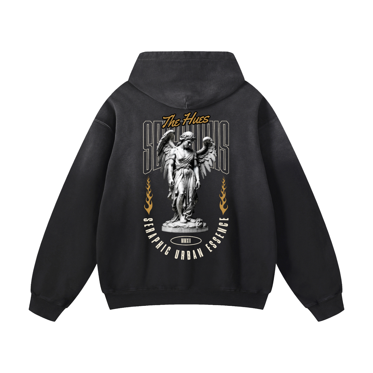 Black Sunfade The Hues Heavyweight Oversized Hoodie